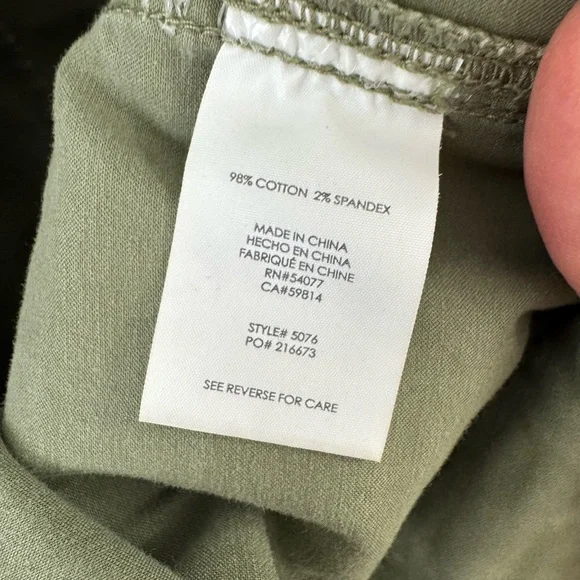 CAbi Olive Green Ankle Cargo Pants - Picture 10 of 12